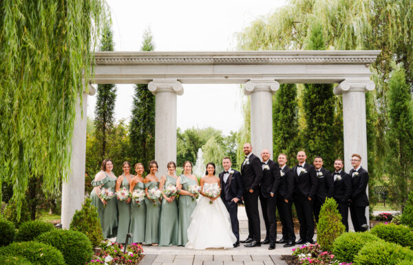 25 Pounds of Organza, a Wedding Crest, and a Royal-Style Summer Wedding at The Mansion on Main Street