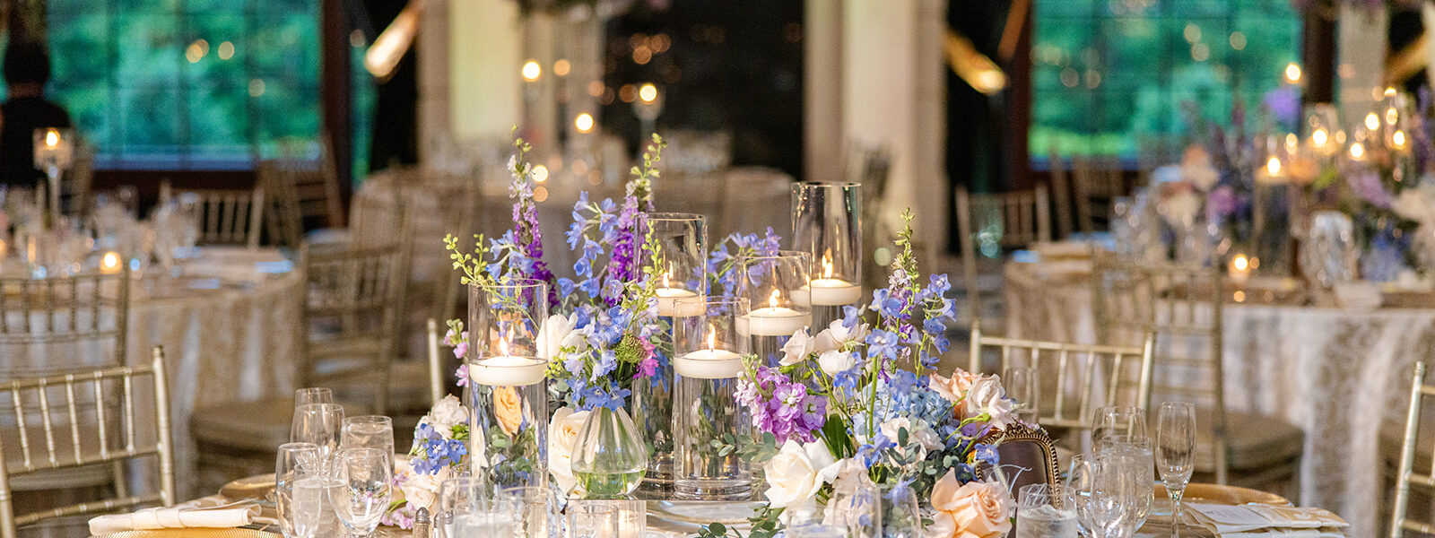 Periwinkle, Sage & Candlelight Everywhere at This Romantic Summer Wedding at Shadowbrook at Shrewsbury