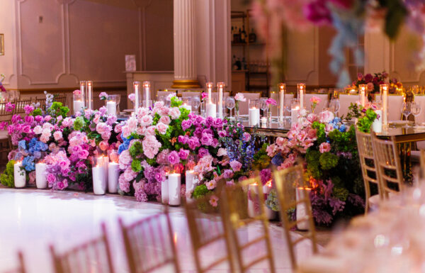 An Enchanted Garden Under the Chandeliers at Crystal Plaza in Livingston
