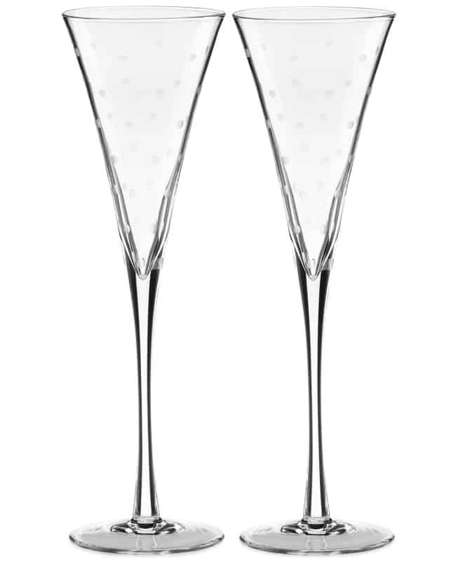 New Jersey Bride—Kate Spade champagne toasting flutes