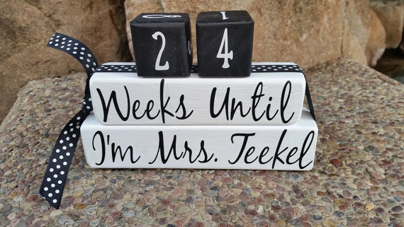 New Jersey Bride—Wedding countdown blocks