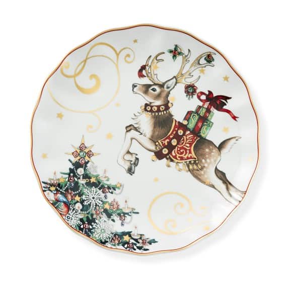 New Jersey Bride—Christmas plates from Williams Sonoma.