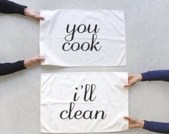 New Jersey Bride—You cook, I'll clean towels.