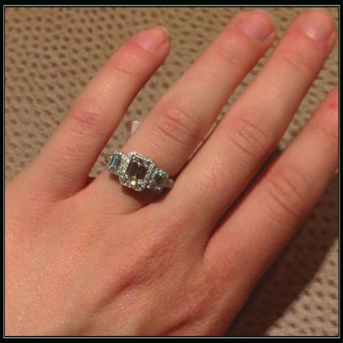 Engagement ring from Braunschweiger Jewelers in Morristown.