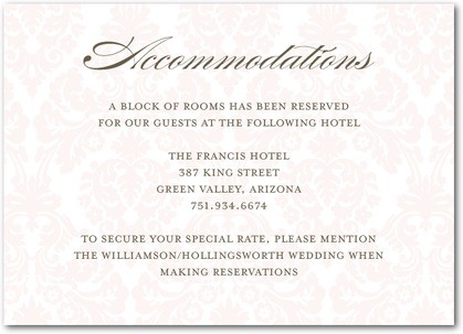 Accommodations card invite