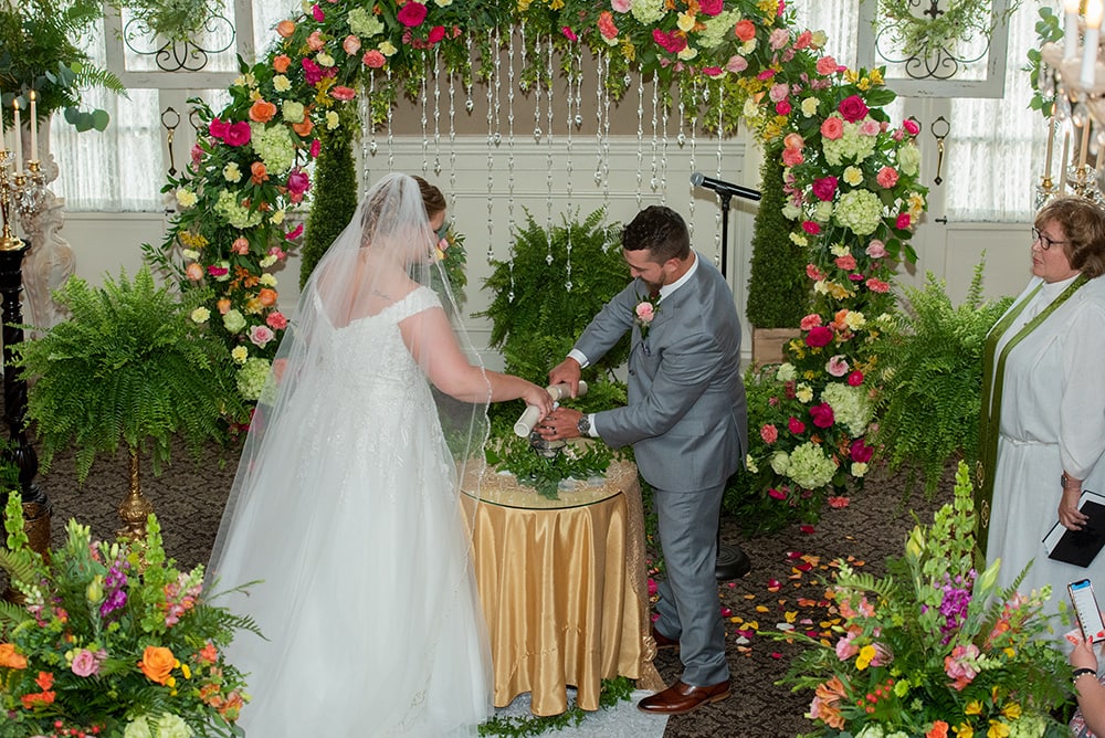 Kristina and Jeremy at David's Country Inn