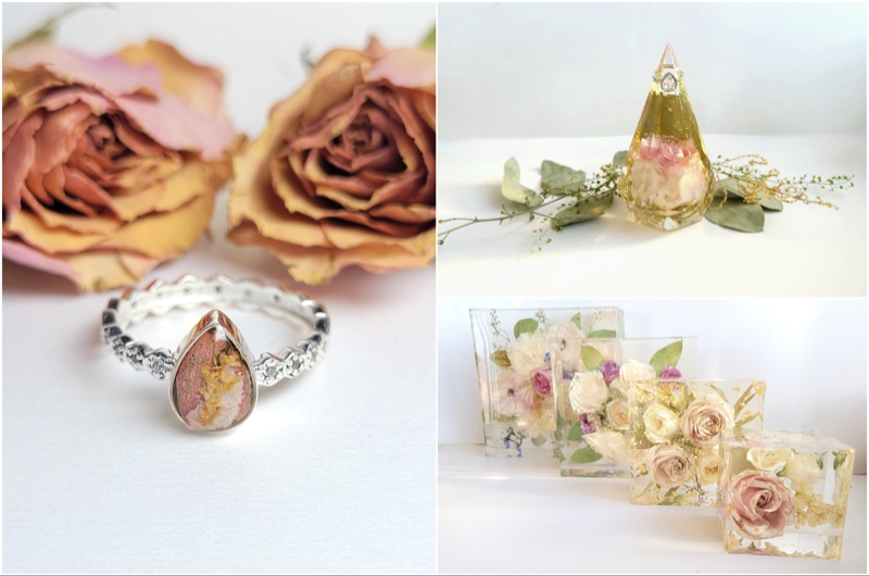 B Creative Floral Preservation offers floral preservation in New Jersey including jewelry keepsakes.