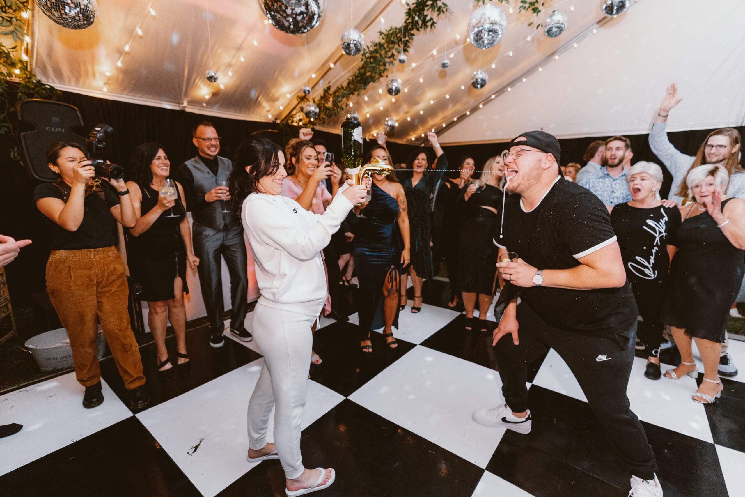 Backyard NJ wedding.