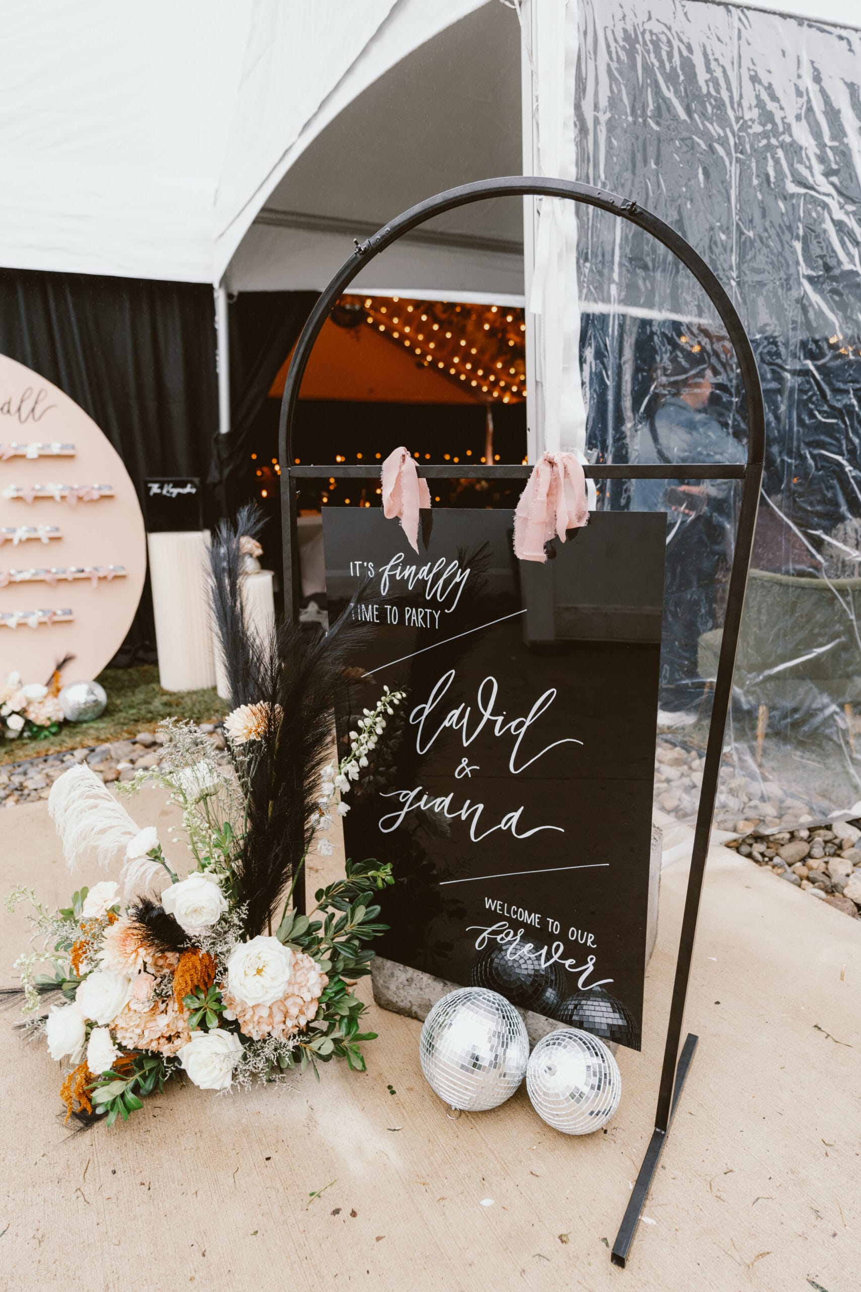 Backyard NJ wedding.
