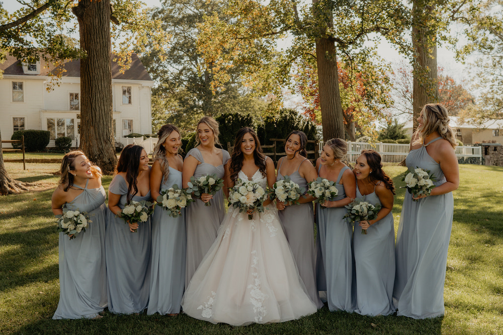 Kayla and Steve at Johnson's Locust Hall Farm - New Jersey Bride