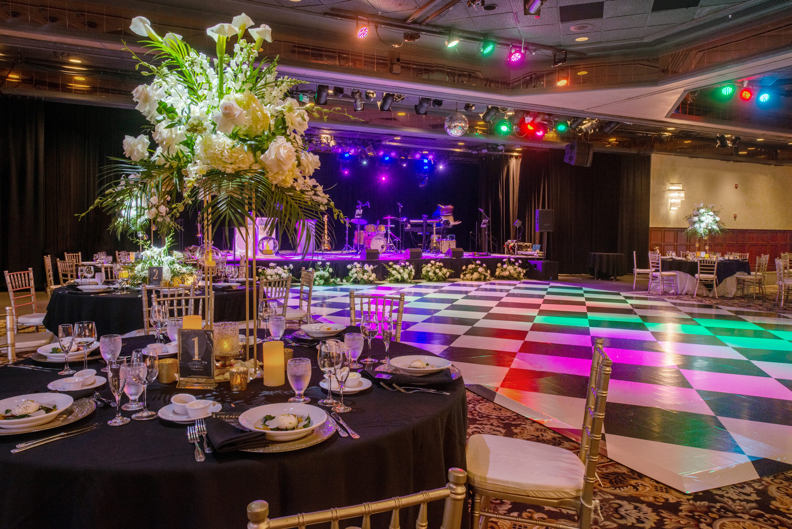A wedding at Resorts Casino Hotel, a wedding venue in New Jersey.
