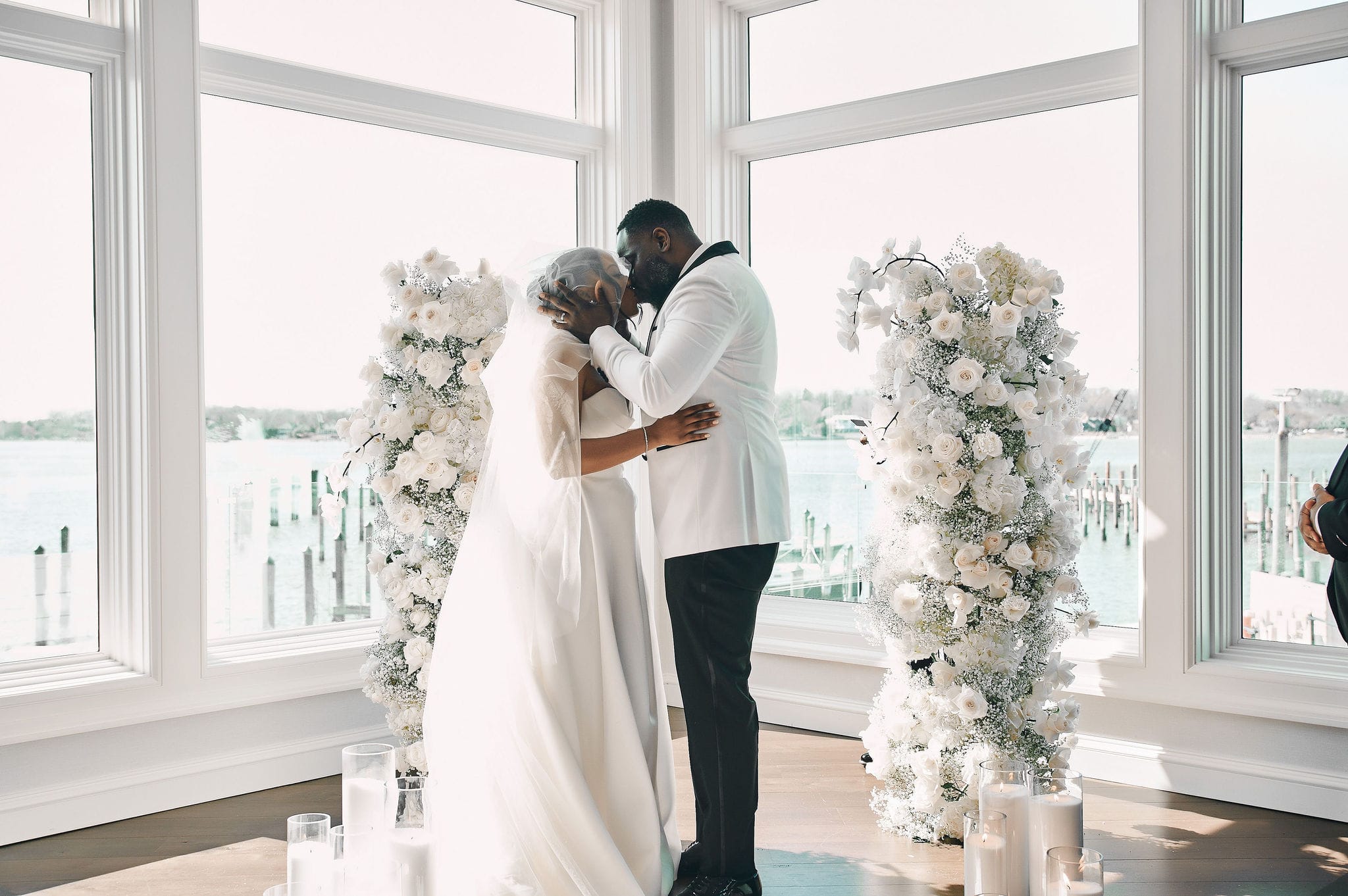 A Clarks Landing Yacht Club wedding.