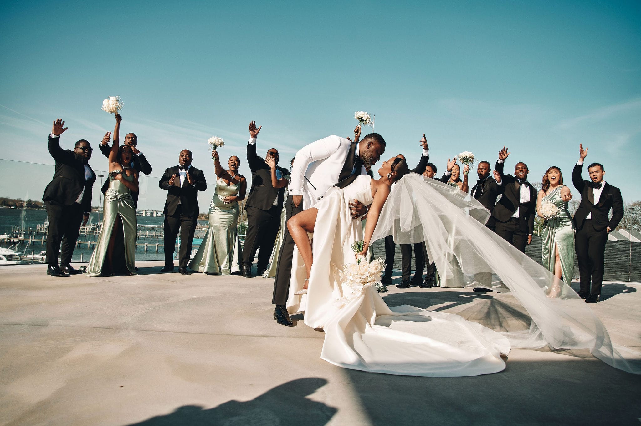 A Clarks Landing Yacht Club wedding.