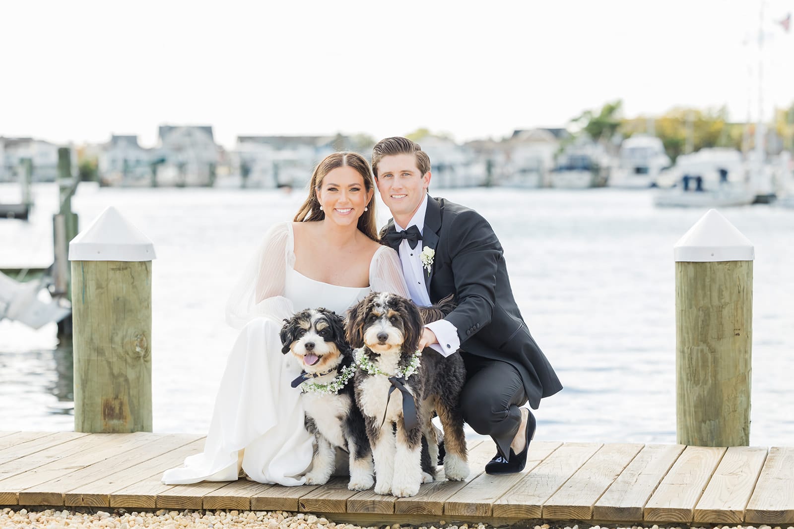 Fun and chic Jersey Shore wedding at Bay Head Yacht Club.