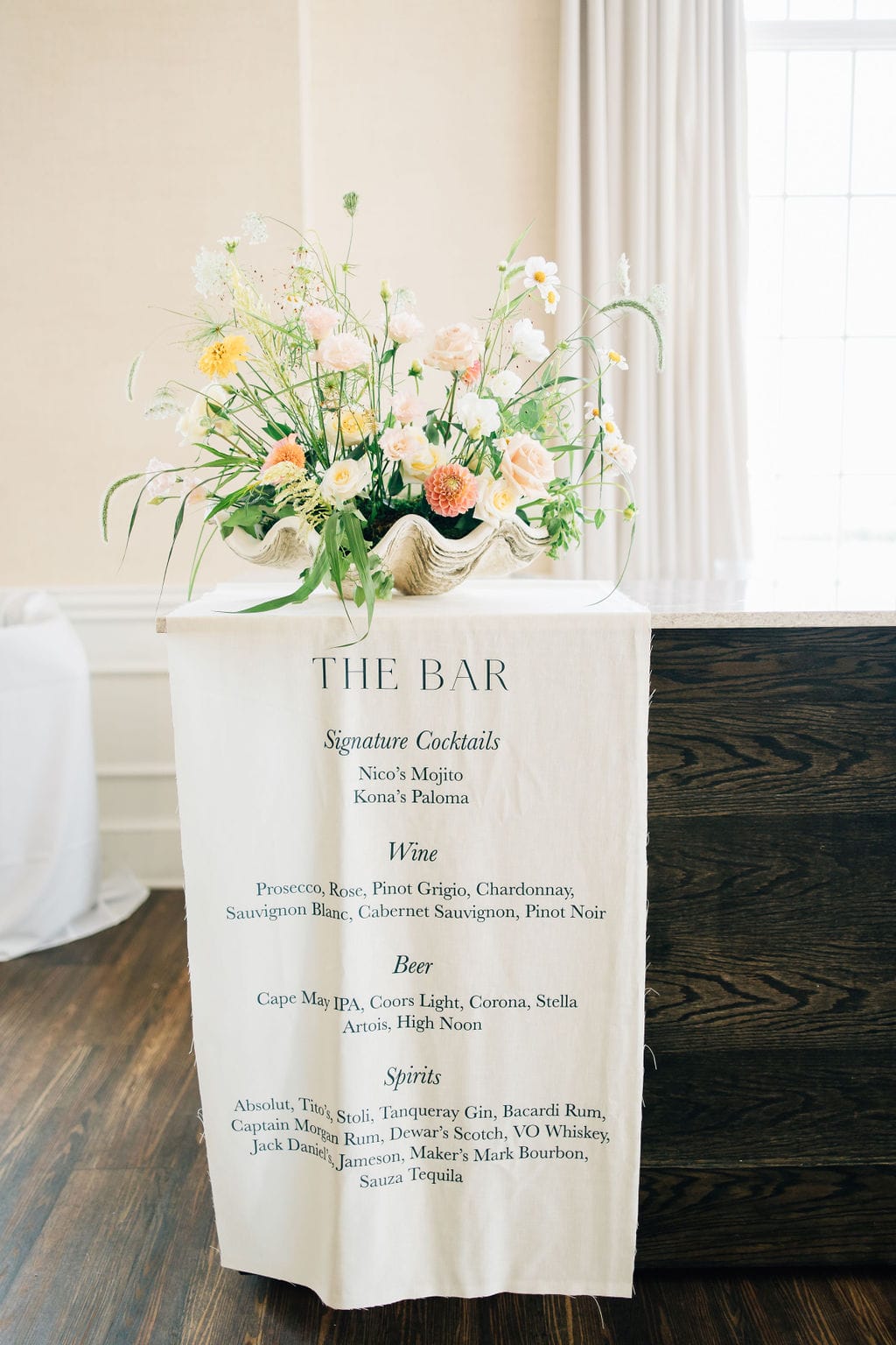 An elegant wedding at Linwood Country Club with a pastel palette.