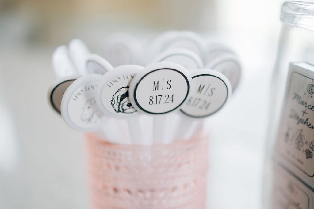 An elegant wedding at Linwood Country Club with a pastel palette.