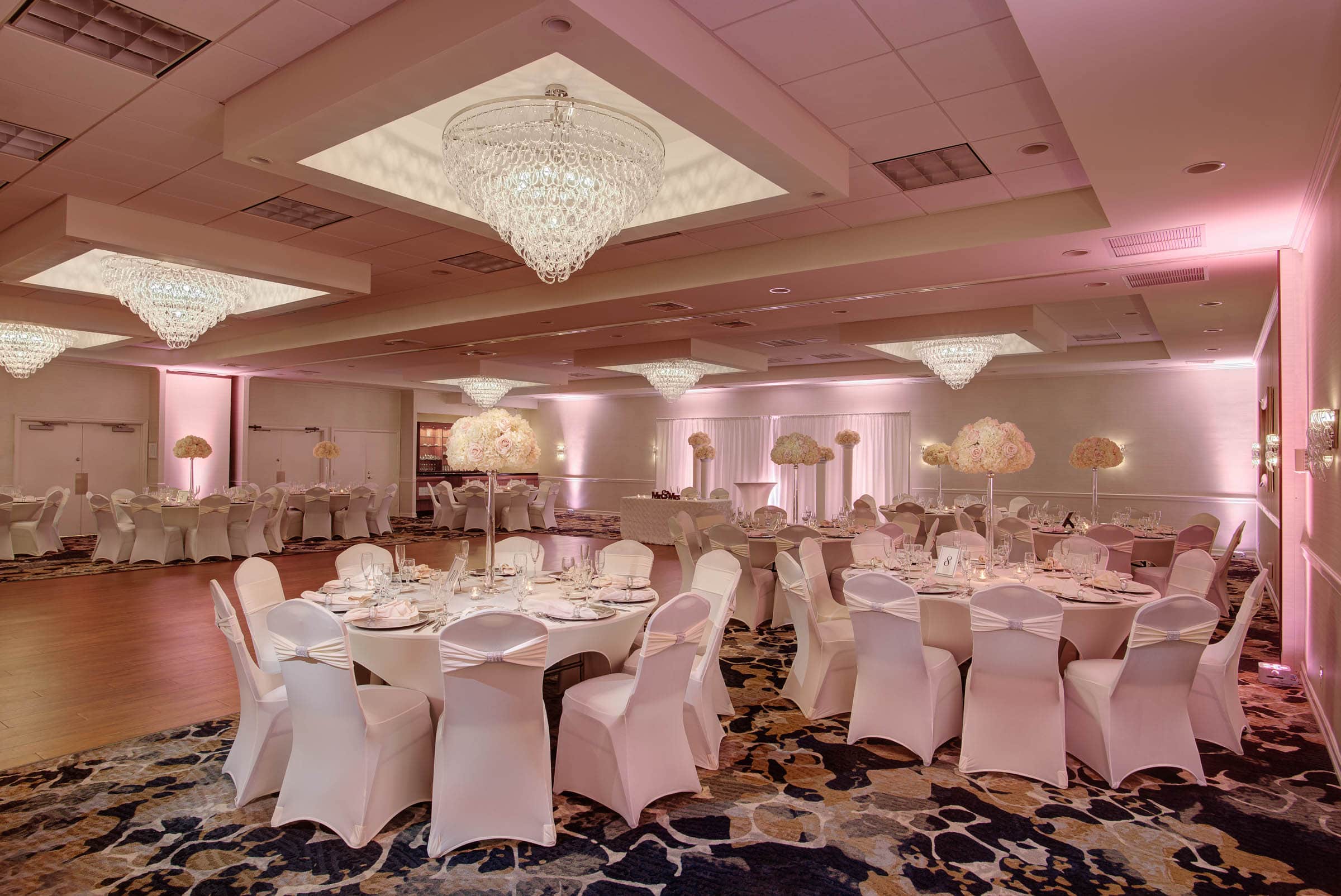 Inside the main Atlantis Ballroom at Days Hotel in Toms River.