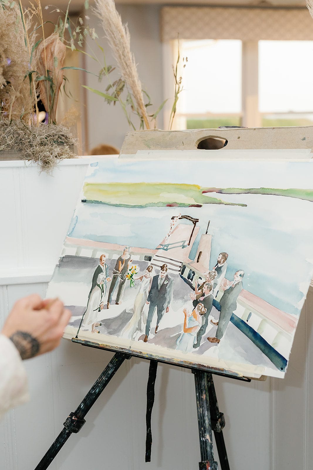 A wedding at the Yacht Club of Sea Isle City.