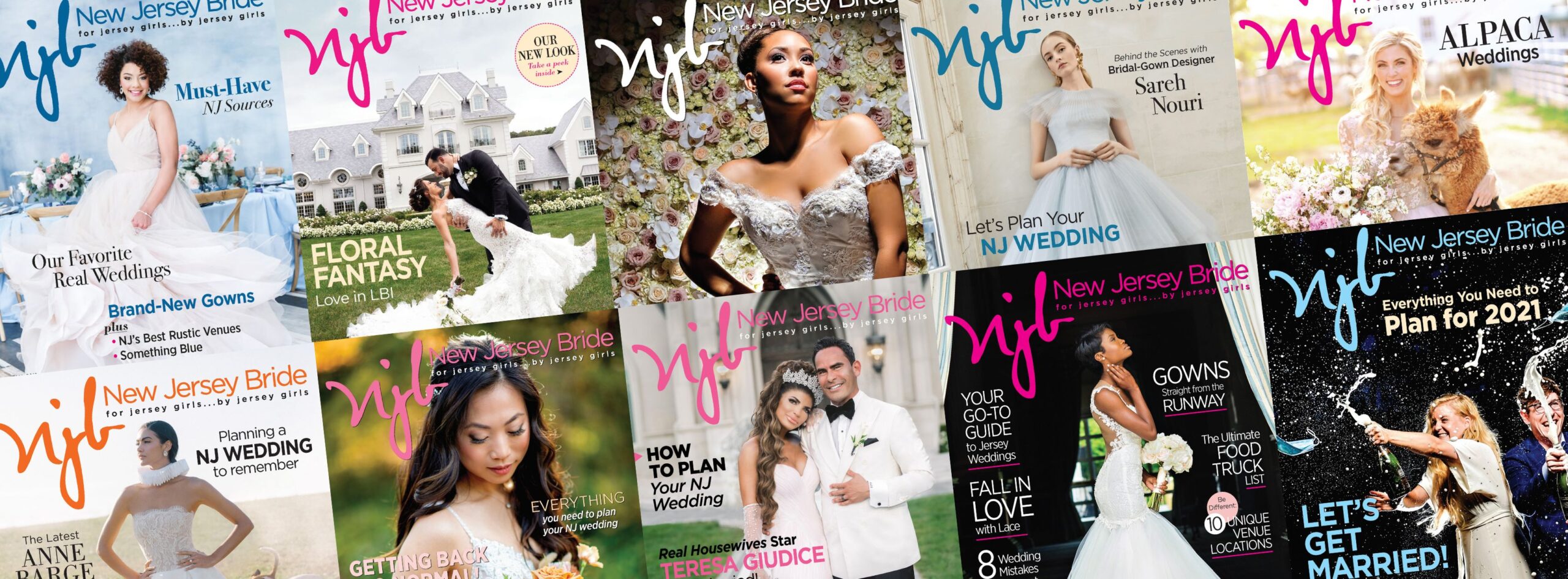 New Jersey bride magazine covers.