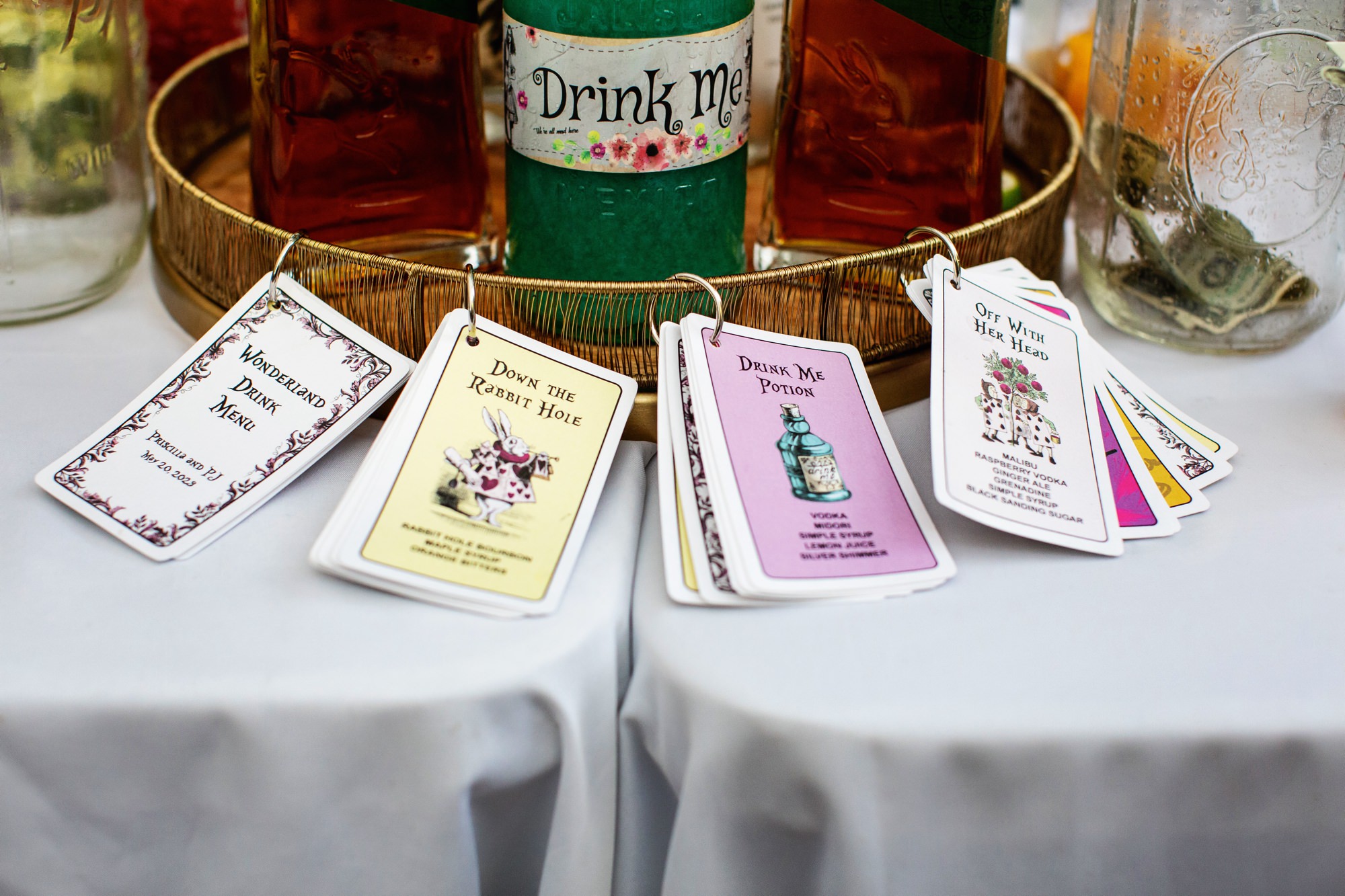 An Alice in Wonderland themed wedding at The Gables.