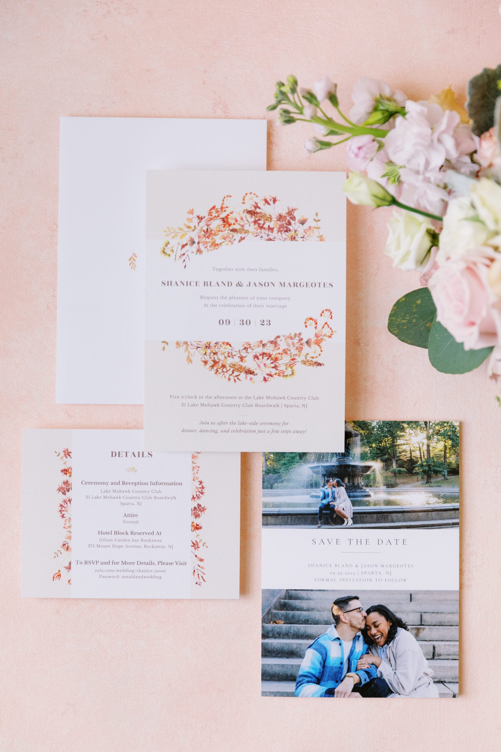 A Lake Mohawk Country Club wedding.