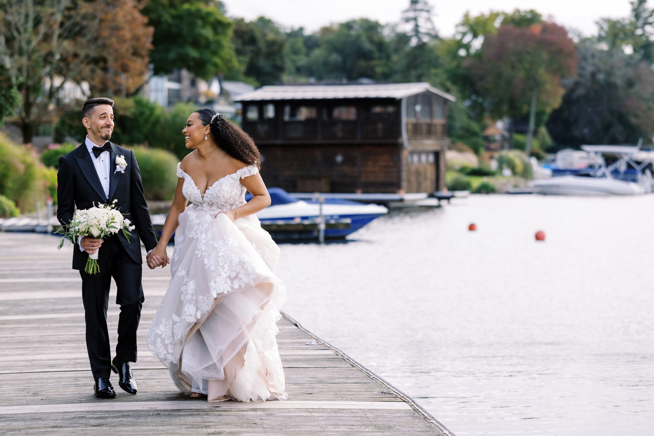 A Lake Mohawk Country Club wedding.