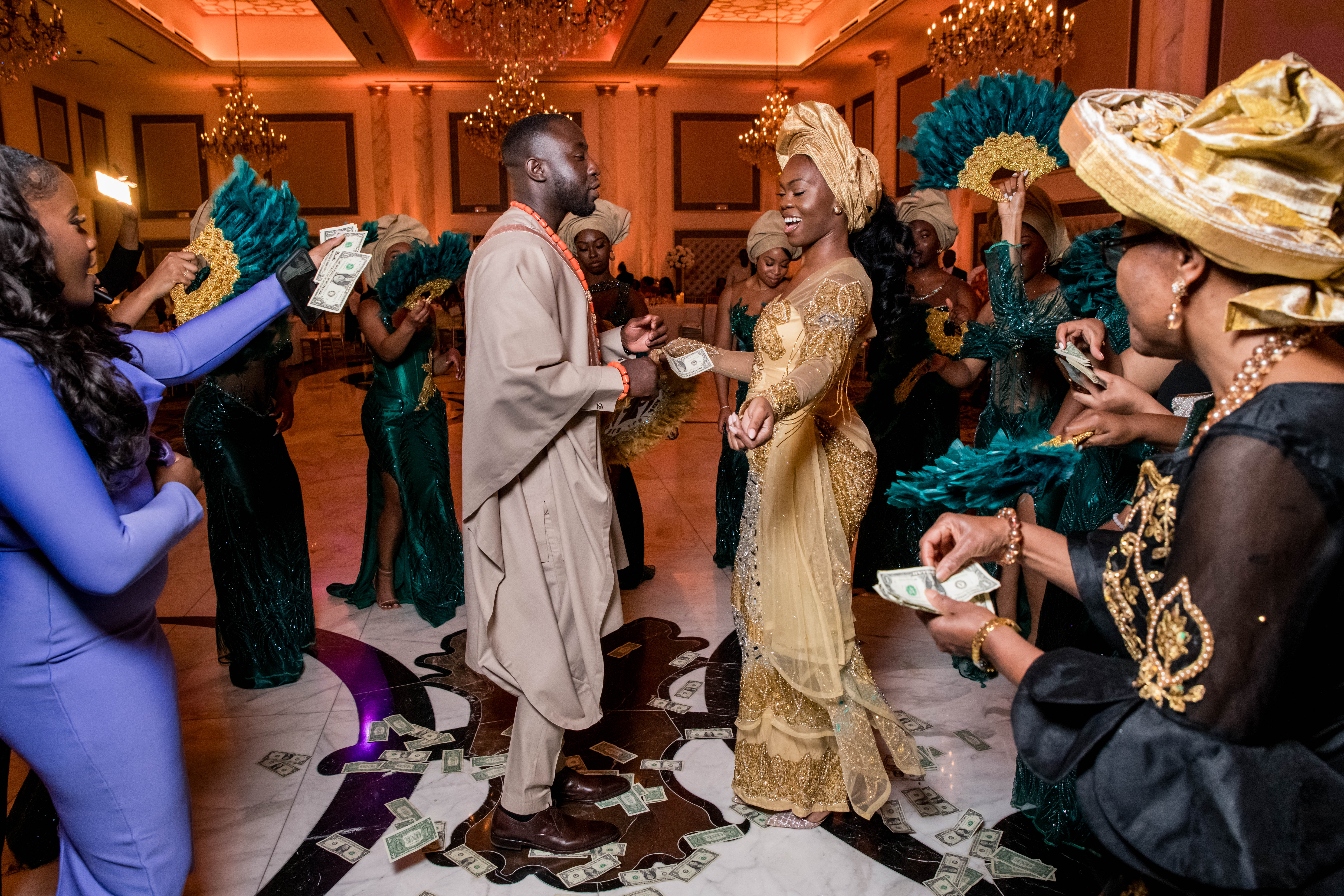 A Nigerian-Ghanaian wedding at The Merion in Cinnaminson, New Jersey.