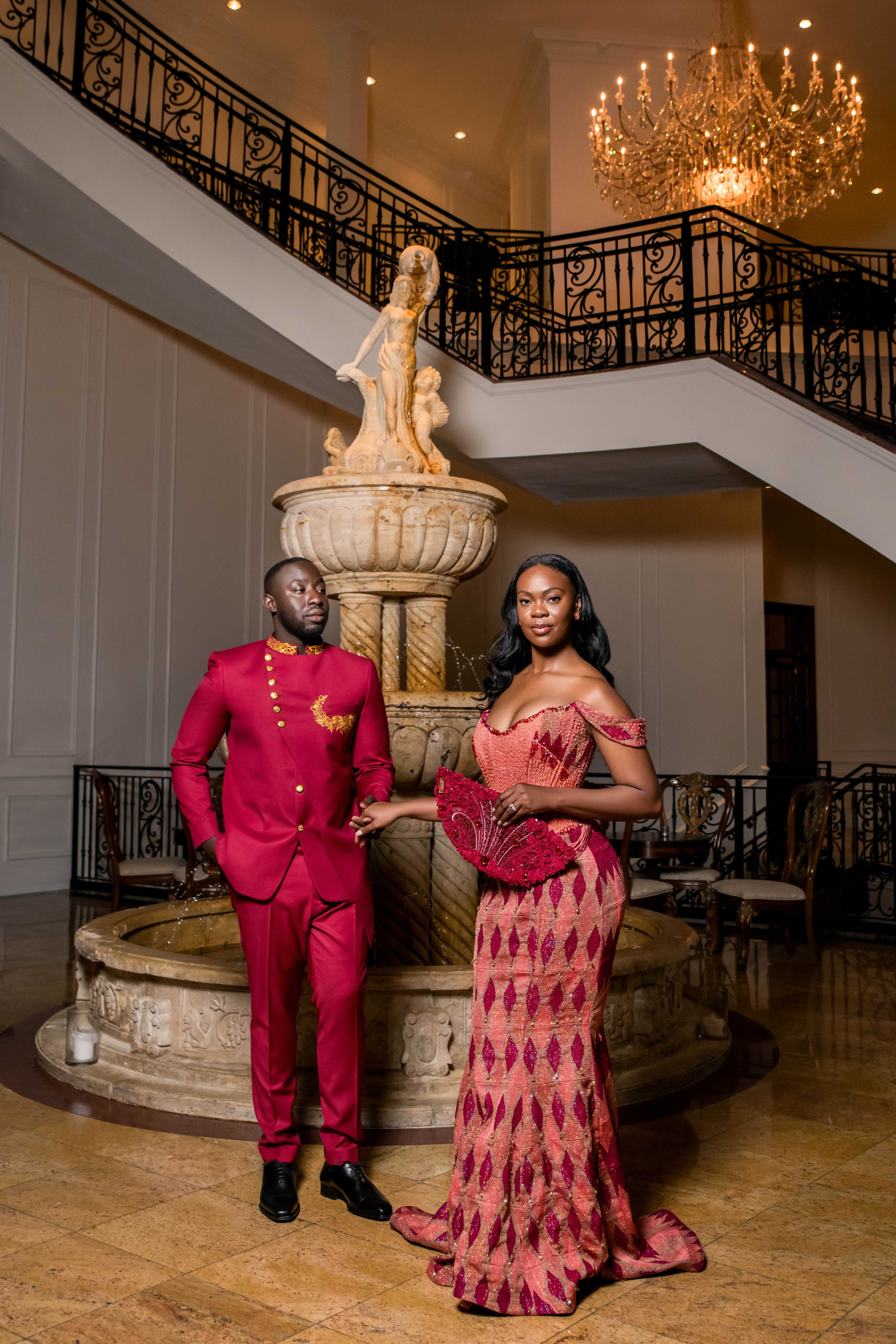 A Nigerian-Ghanaian wedding at The Merion in Cinnaminson, New Jersey.