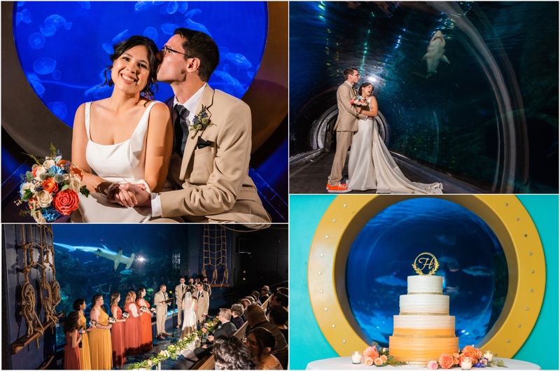 The Adventure Aquarium is one or many unexpected places to get married in New Jersey.