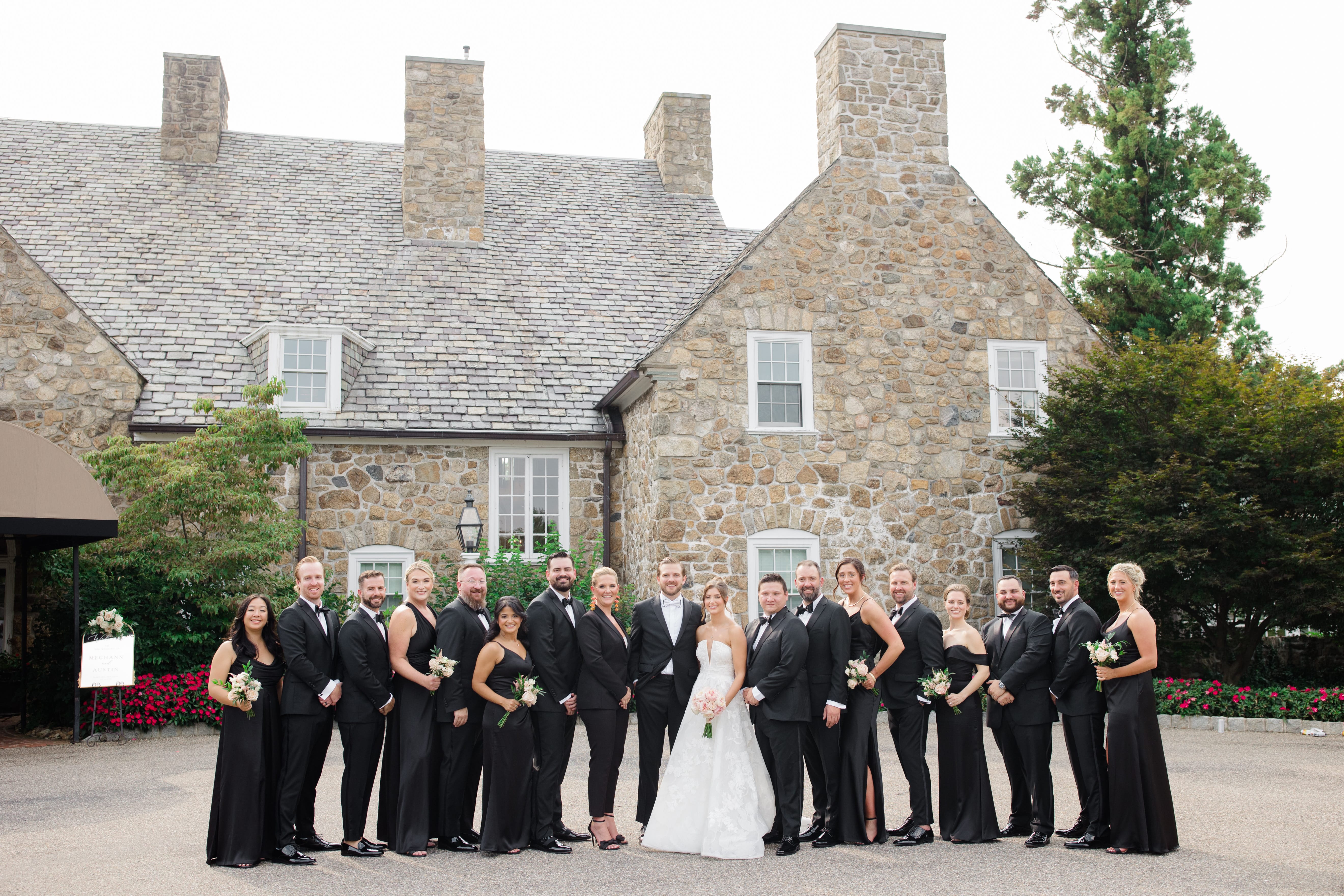 A wedding at Fiddler's Elbow Country Club in Bedminster, New Jersey.