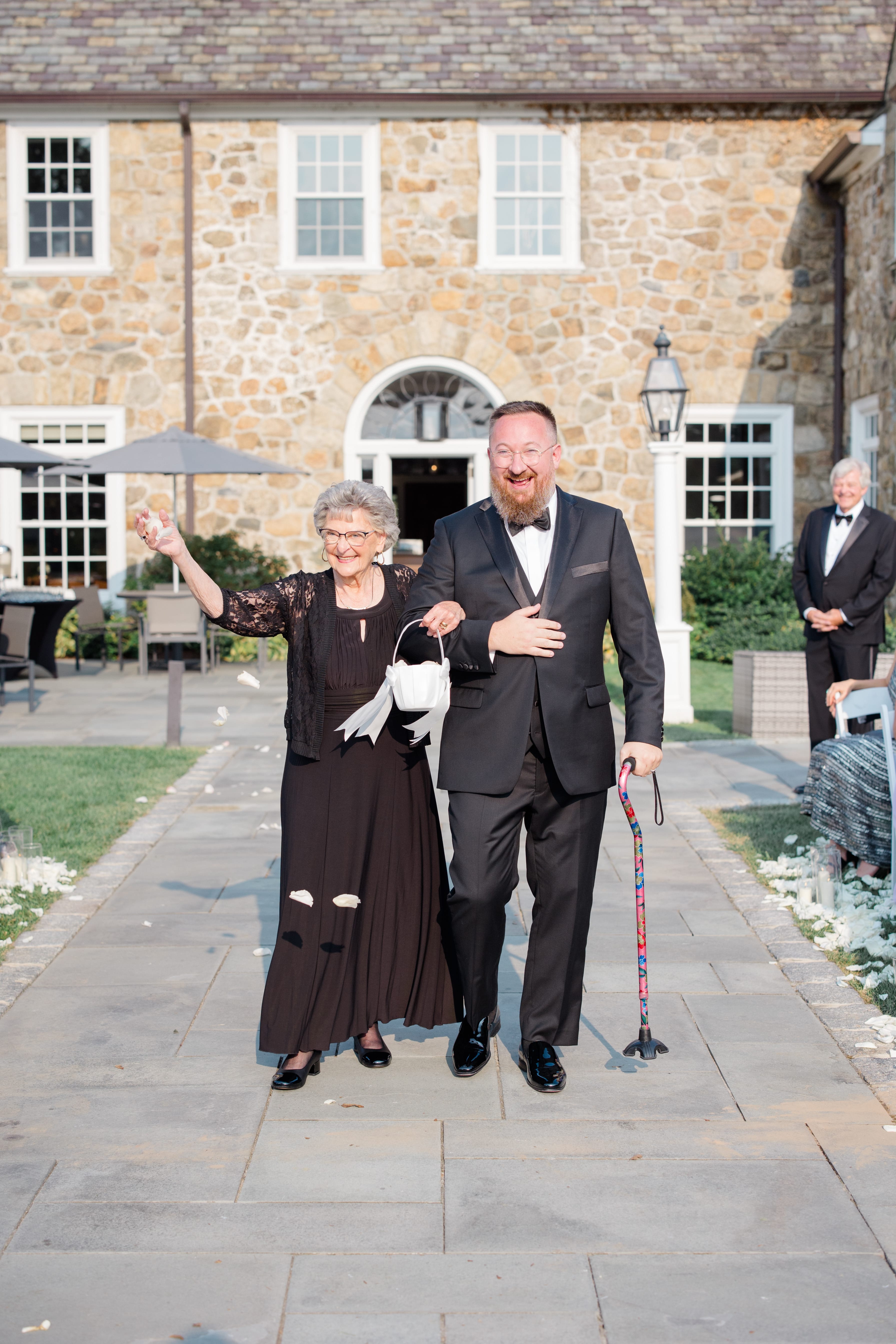 A wedding at Fiddler's Elbow Country Club in Bedminster, New Jersey.