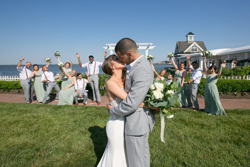 One look at Mallard Island Yacht Club was all it took for this couple who wanted to be married down the Shore.