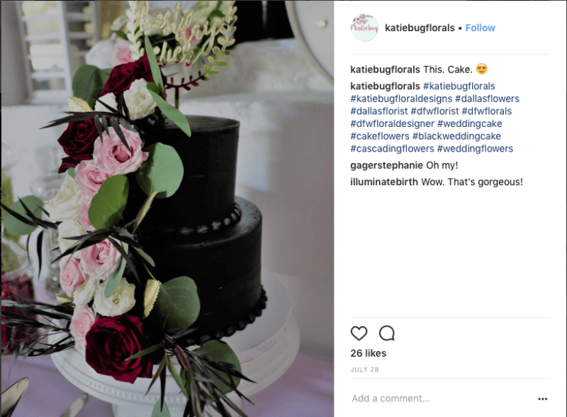 Black-wedding-cake