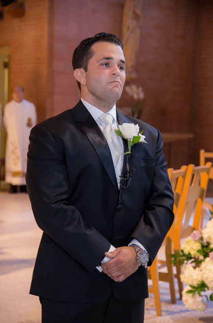 New Jersey Bride Real Wedding Groom Pic