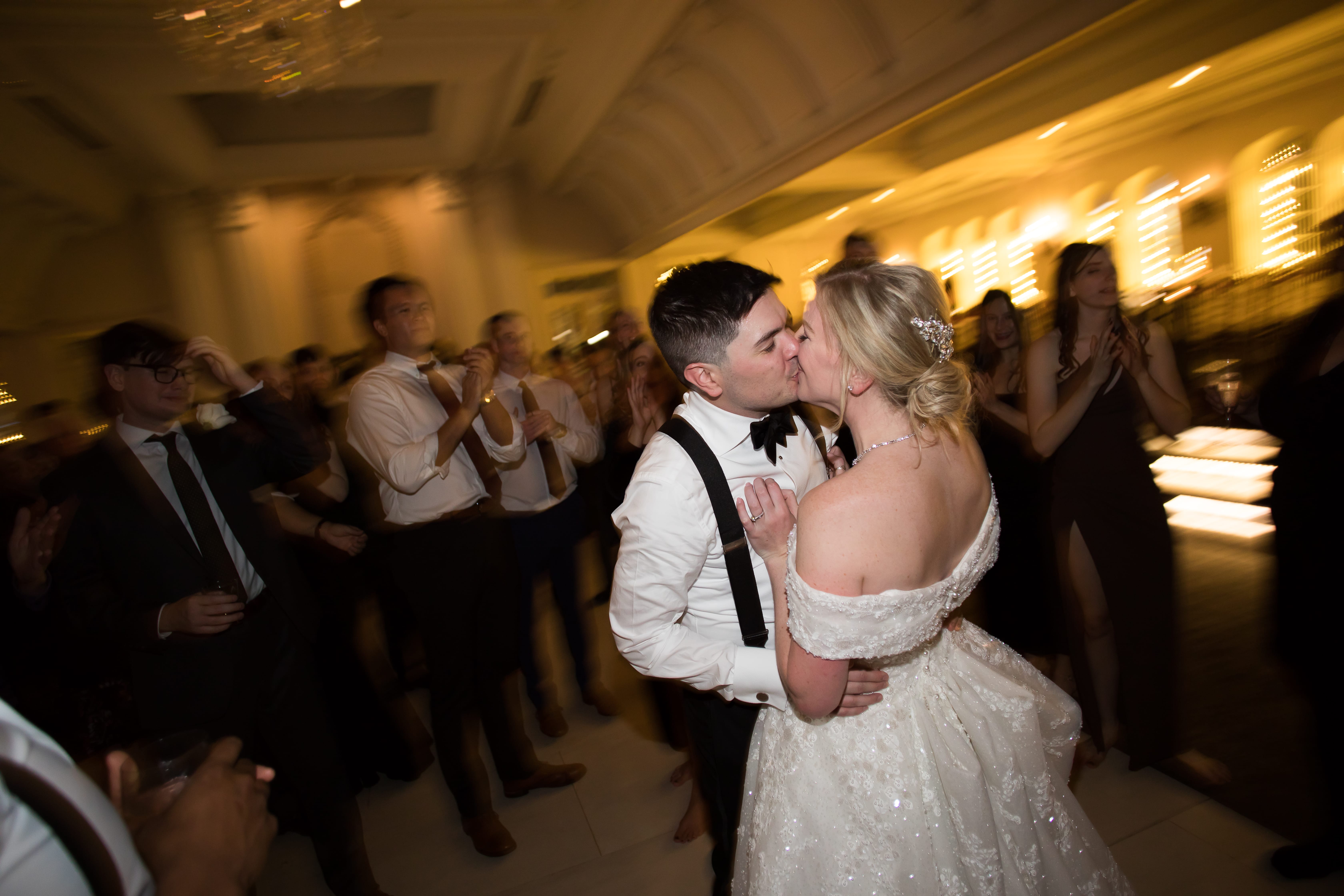 A Christmastime wedding at Nanina's in the Park.
