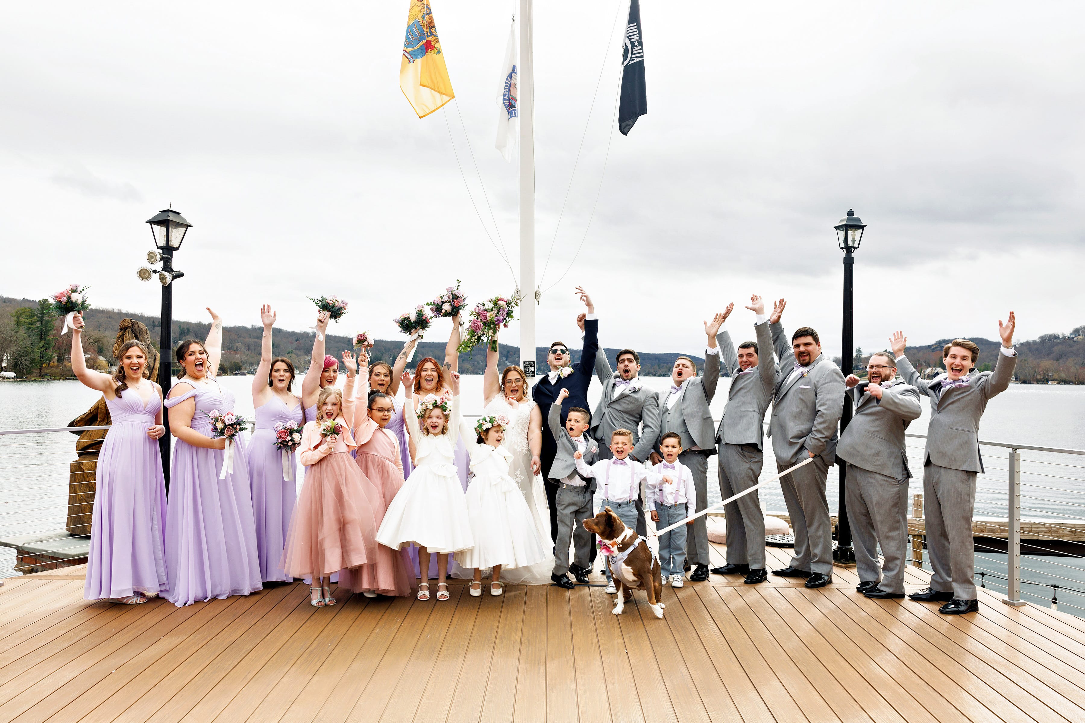 A wedding at Lake Mohawk Country Club.