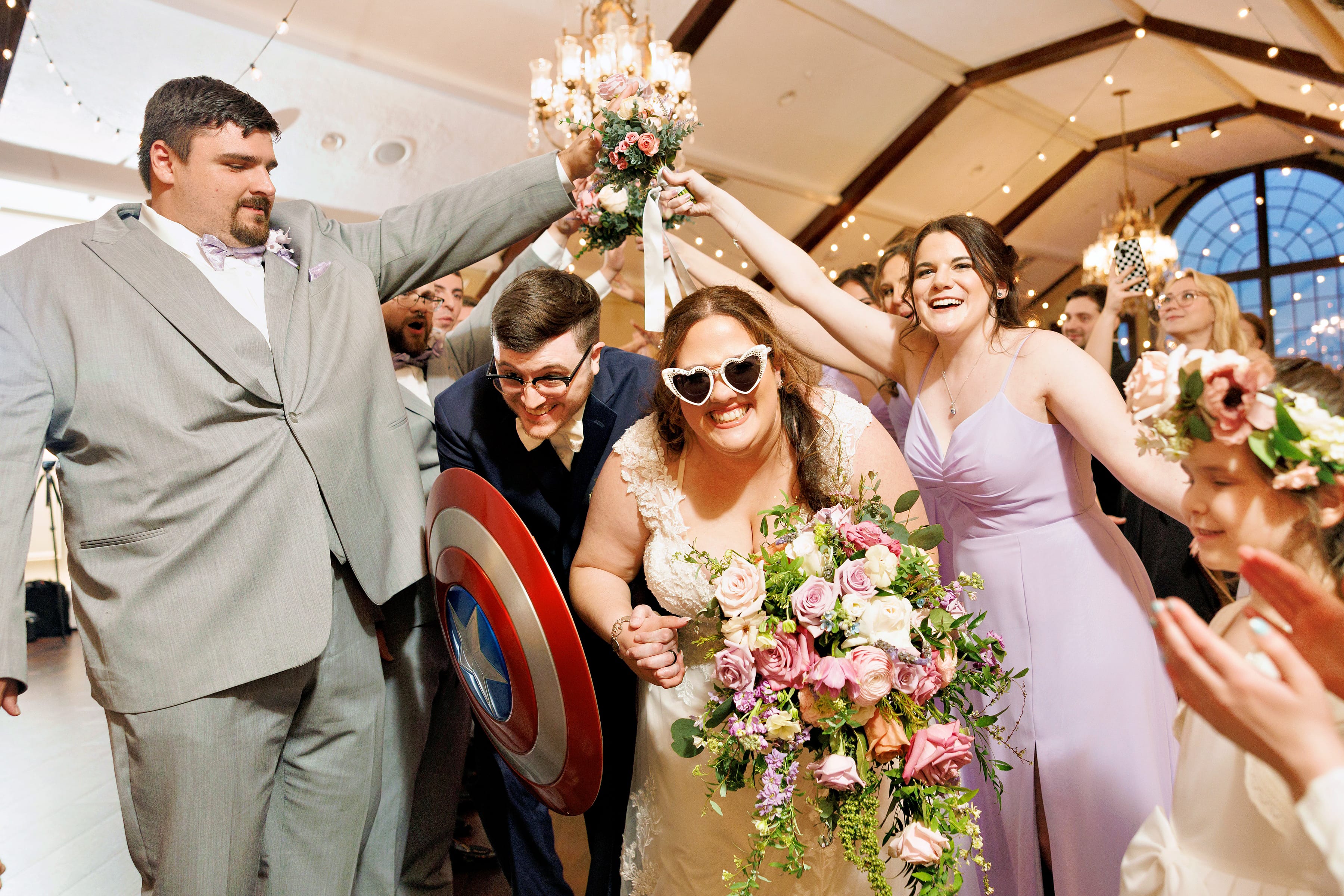A wedding at Lake Mohawk Country Club.