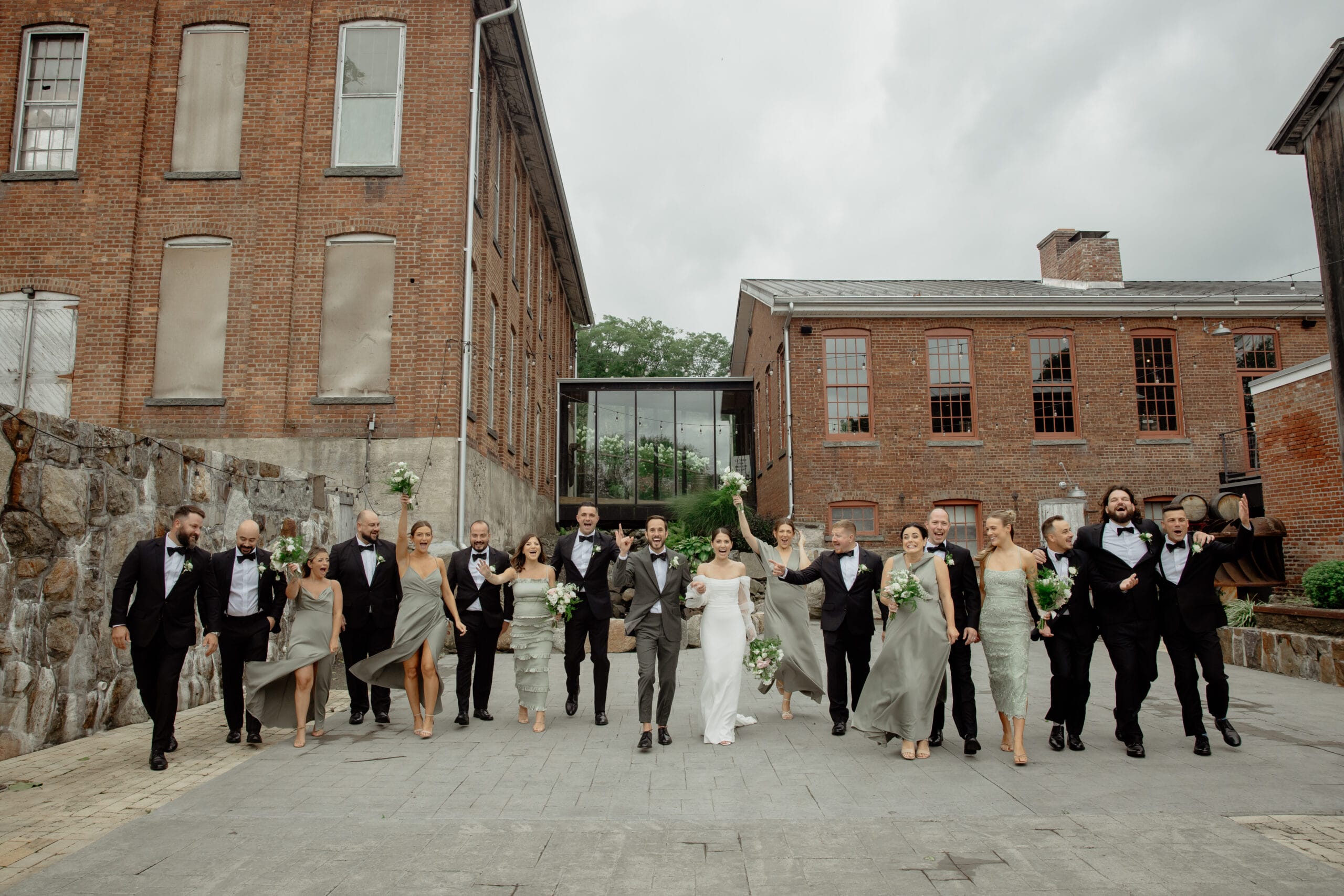 A wedding at City Winery Hudson Valley that leaned into the stunning vineyards and industrial aesthetic.