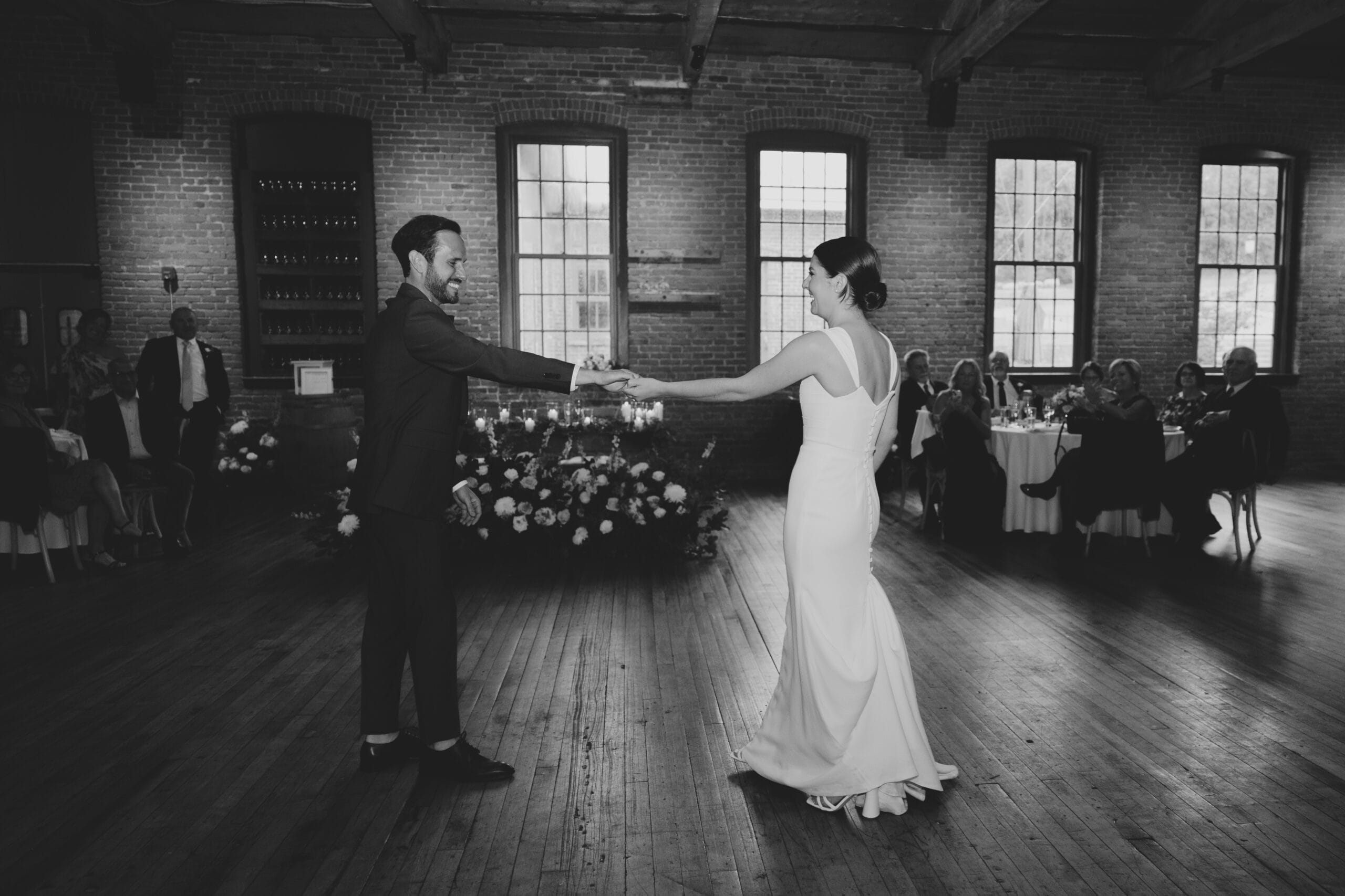 A wedding at City Winery Hudson Valley that leaned into the stunning vineyards and industrial aesthetic.