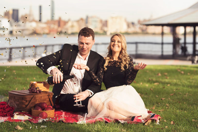 Claire and Jimmy's Hoboken Engagement—New Jersey Bride