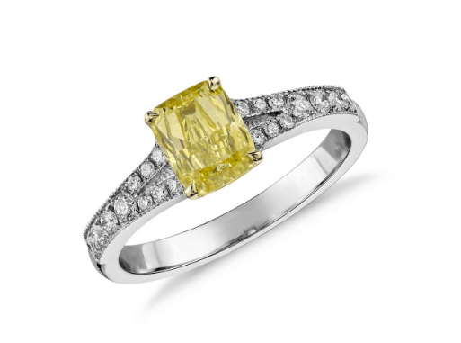 Colin Cowie for Blue Nile yellow diamond ring.