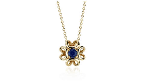Colin Cowie for Blue Nile sapphire wedding necklace