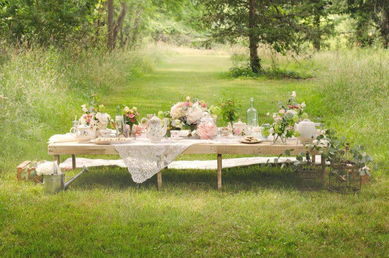 Kids' table at wedding