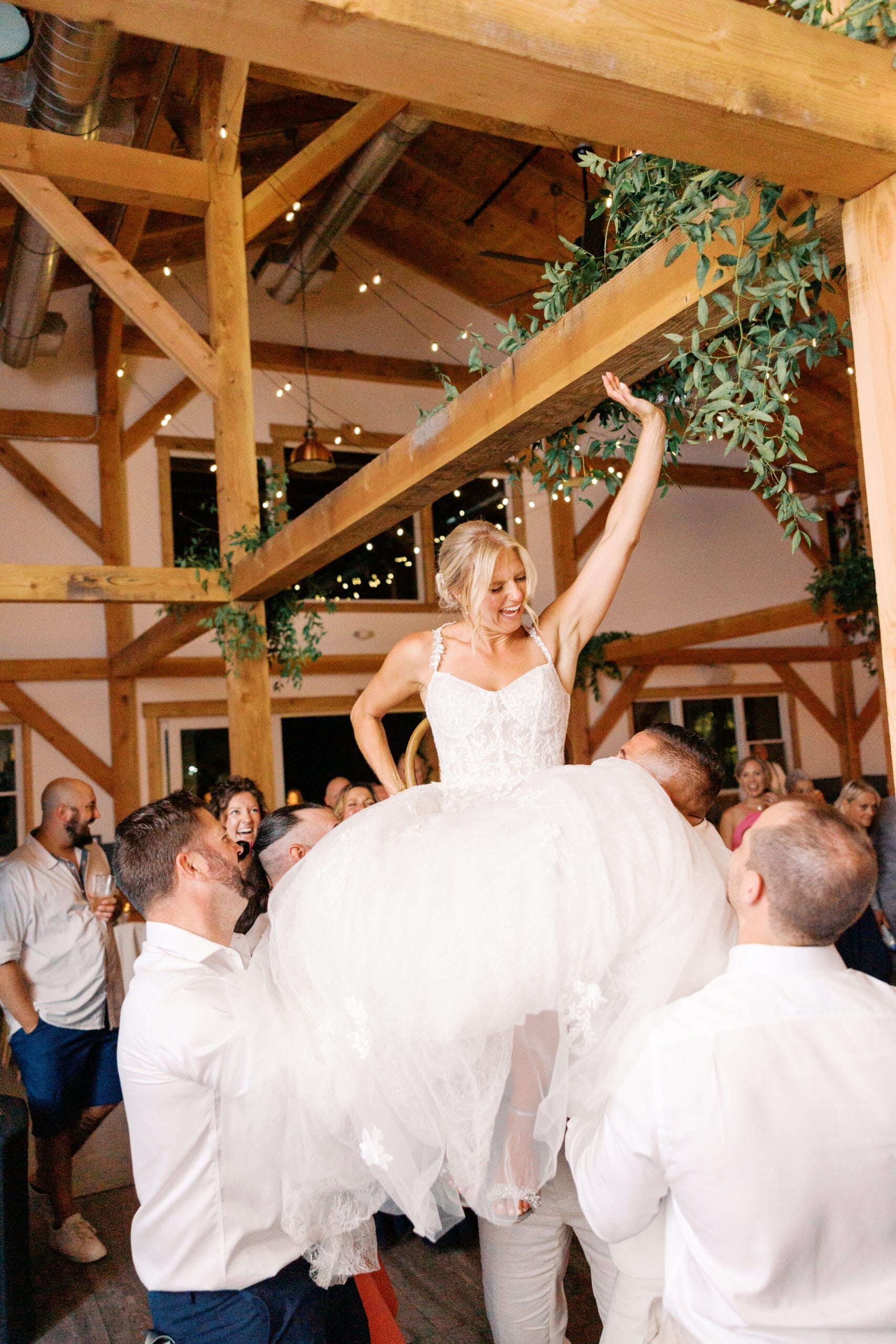 An elevated barn meets coastal aesthetic wedding at Farm on Main.