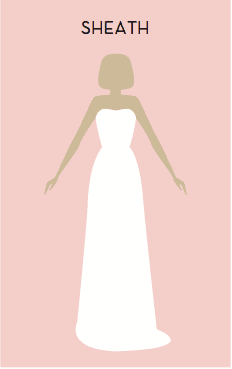 New Jersey Bride—Sheath wedding gown