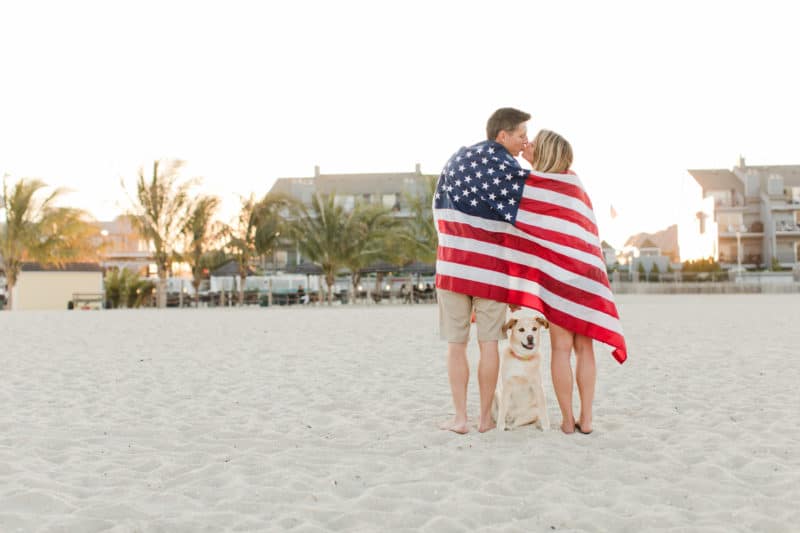 Emily and Mike's Fourth of July Engagement story down the shore.