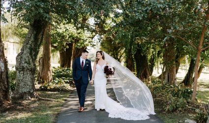Alessandra and Patrick at Willow Creek Winery