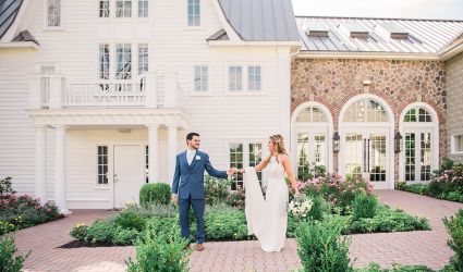 Katie and Frank at The Coach House at Ryland Inn
