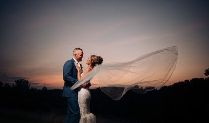 Brynn and David at Sweetgrass Pavilion at Crystal Springs Resort