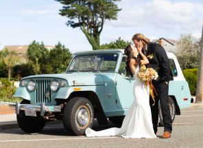 They Worked at The Same Shore Venue Where They Held Their Boho Beach Fall Wedding